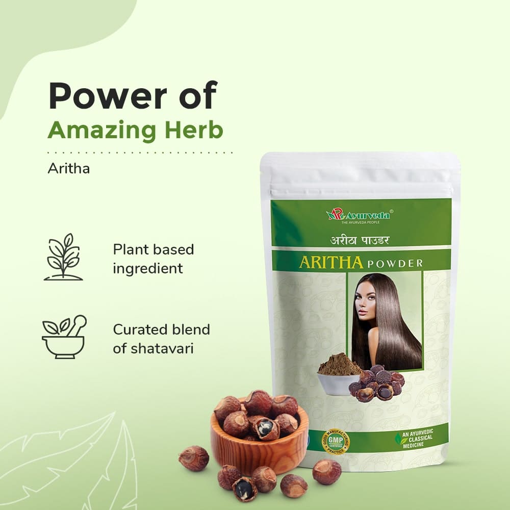 Aritha Powder- Ayurvedic Support For Dense & Soft Hair