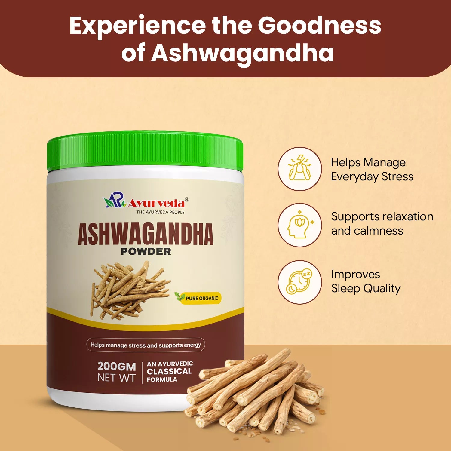 Ashwagandha Powder- Ayurvedic Strength & Weight Gain Powder