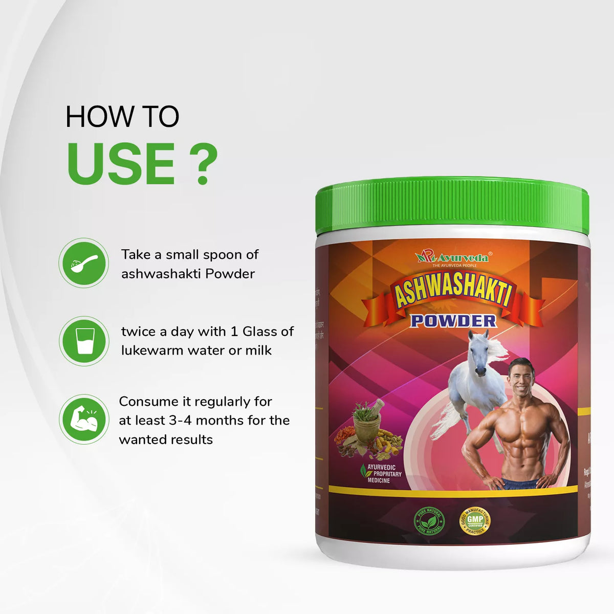 Ashwashakti Powder- Ayurvedic Weight And Muscles Gain Powder For Men