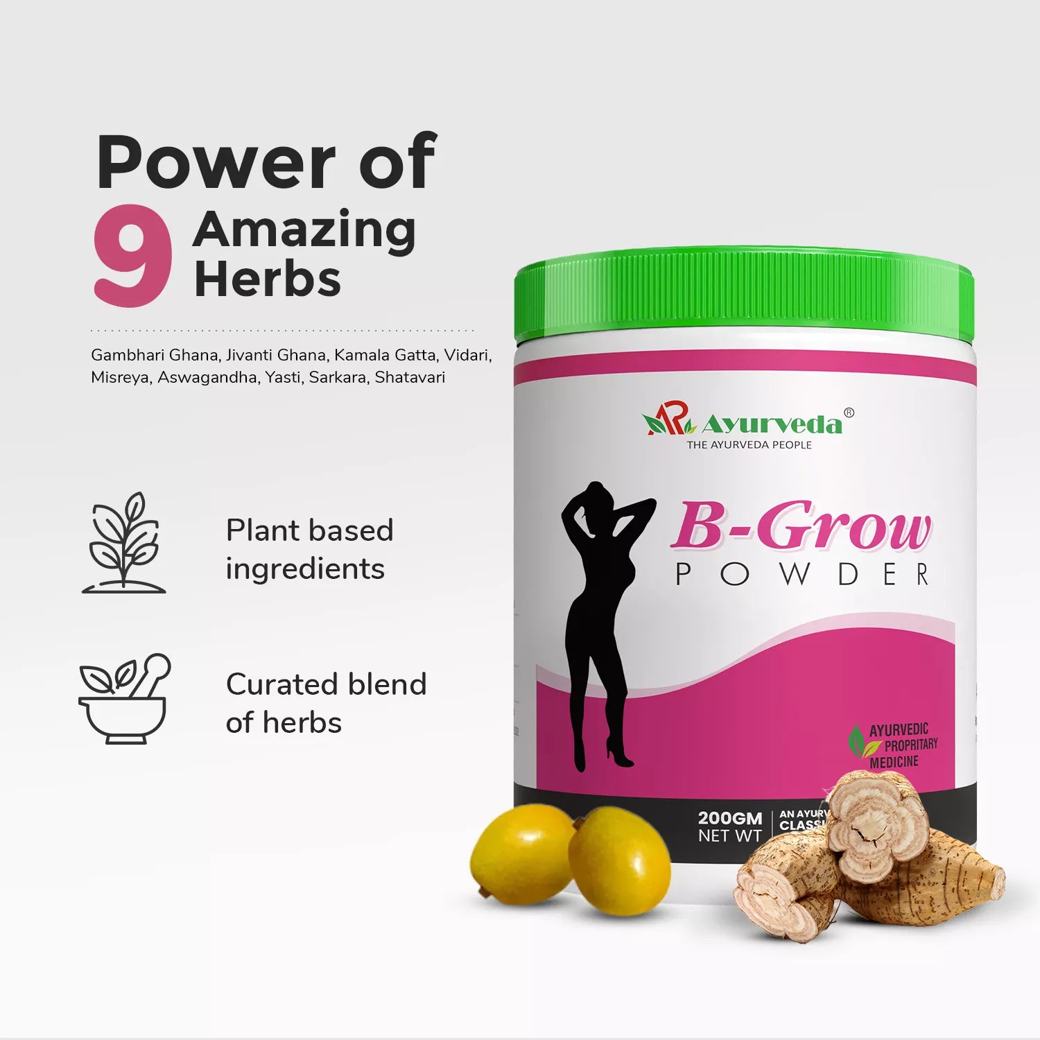 B Grow Powder- Ayurvedic Weight Gain Powder For Female