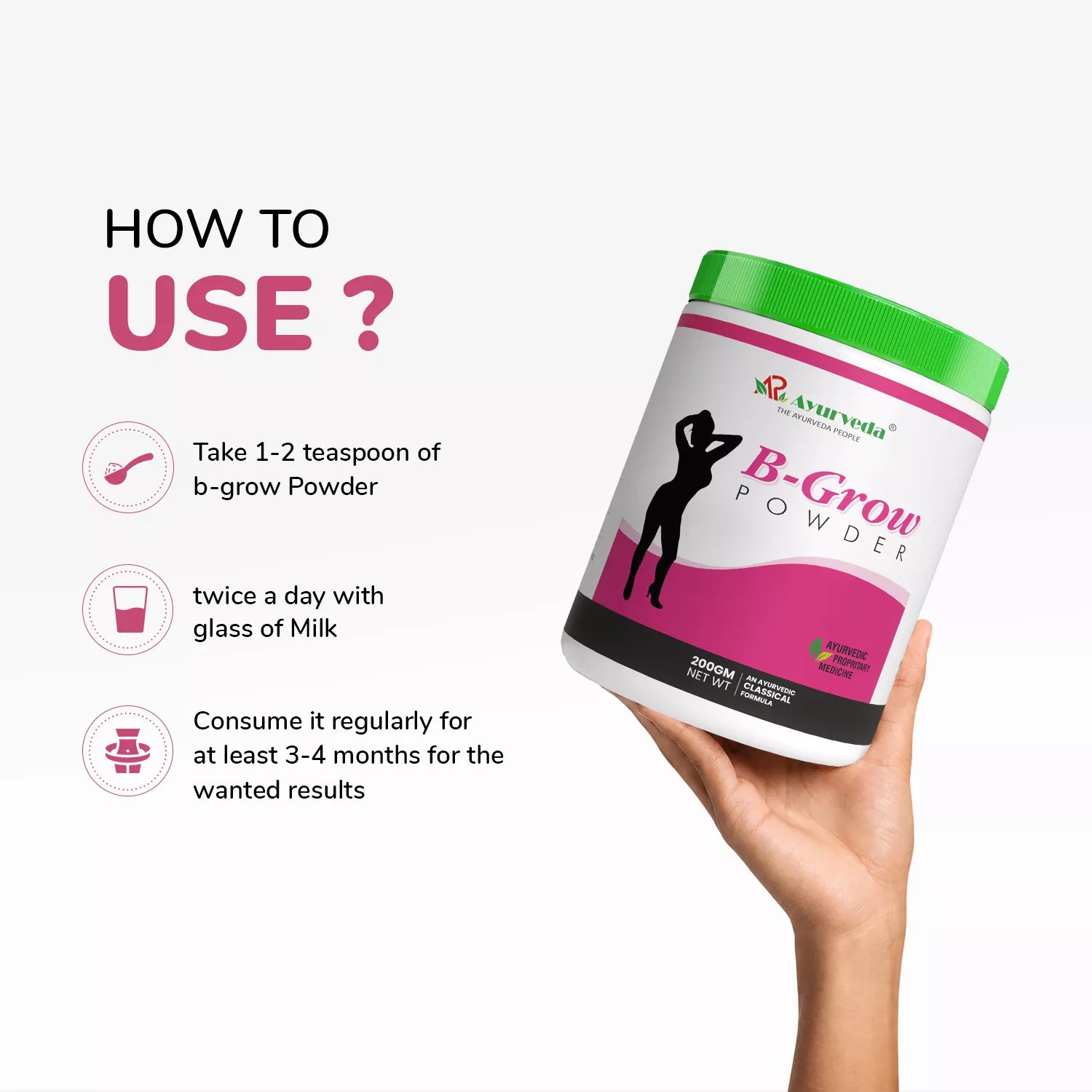 B Grow Powder- Ayurvedic Weight Gain Powder For Female