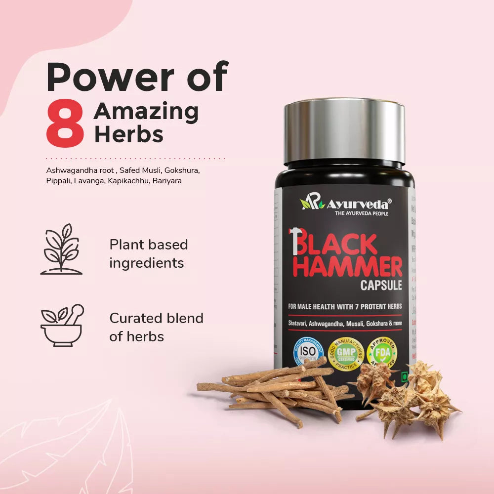 Black Hammer Capsule - Supports Strength & Energy