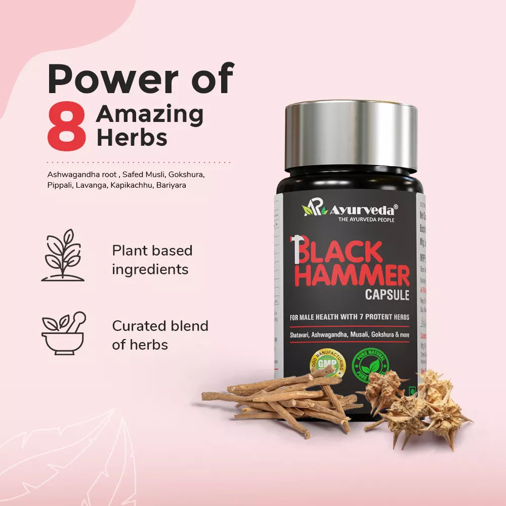 Black Hammer Capsule - Supports Strength & Energy