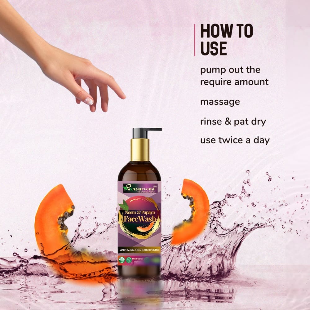 Neem & Papaya Face Wash- Ayurvedic Formulation For Radiant Skin