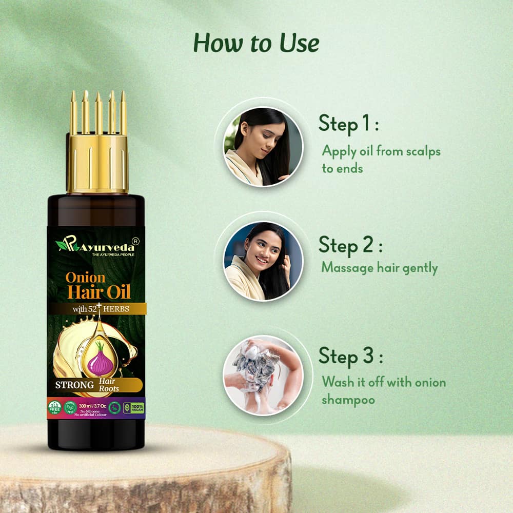 Onion Oil for hair fall control  & Regrowth