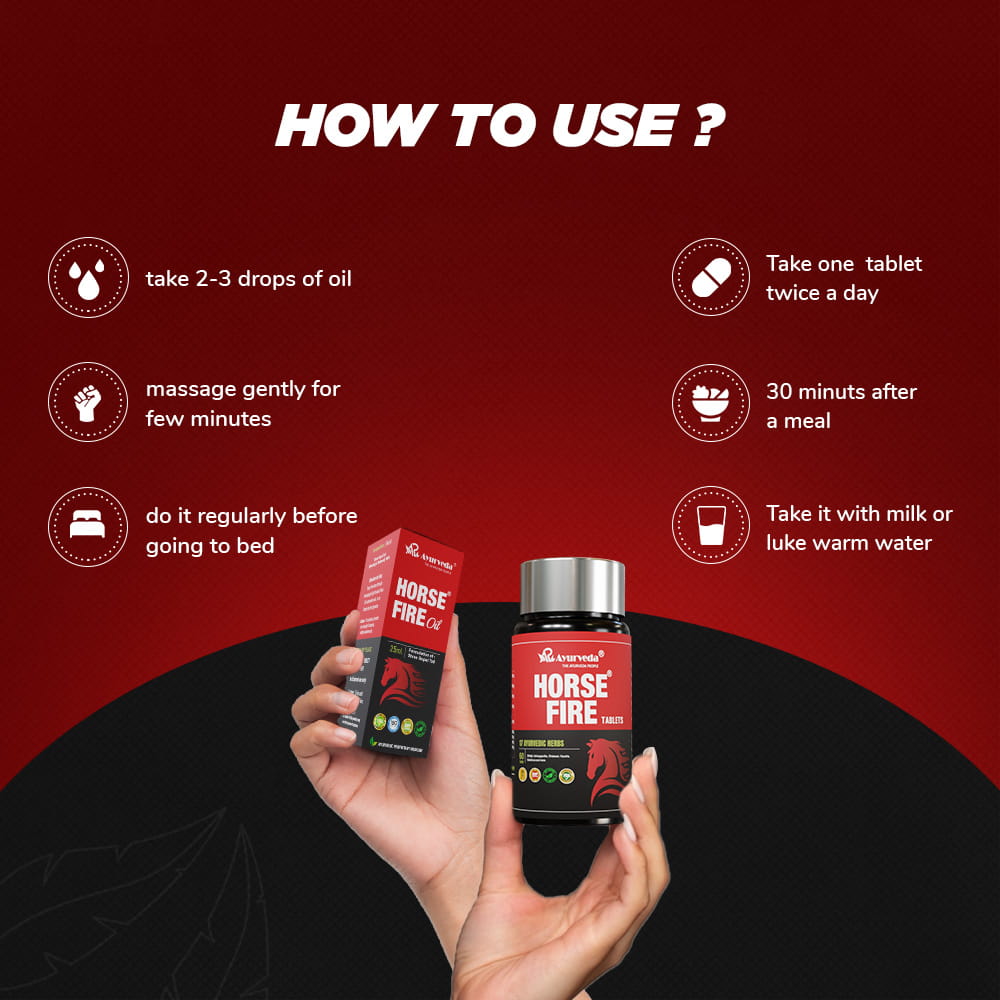 Horse Fire Tablets + Horse Fire Oil Free