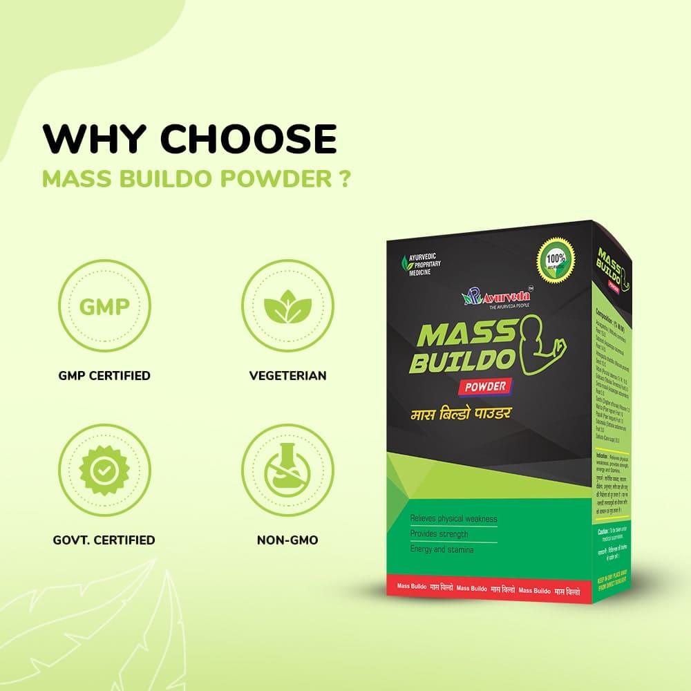 Mass Buildo Powder- Ayurvedic Powder For Muscle Gain