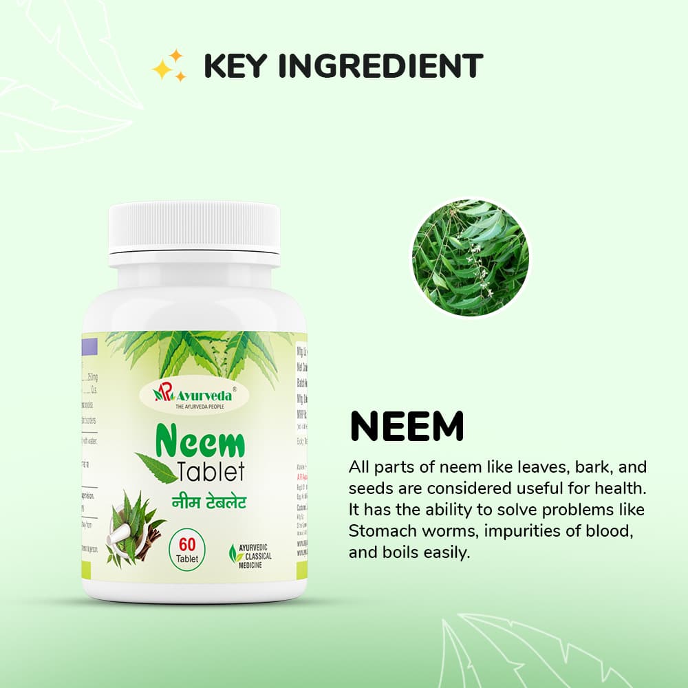 Neem Tablet- Herbal Blood Purifier And Skin Wellness