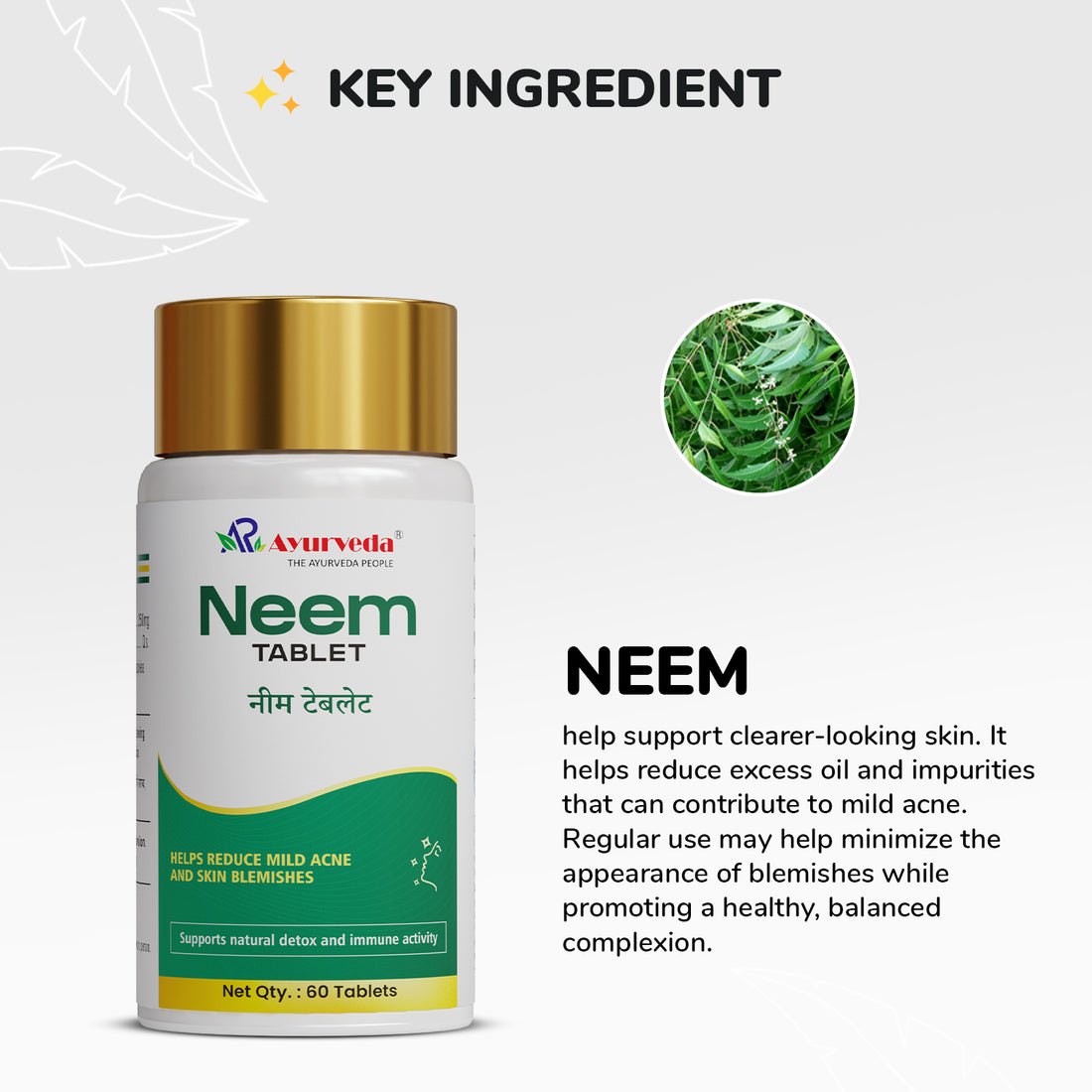 Neem Tablet- Herbal Blood Purifier And Skin Wellness