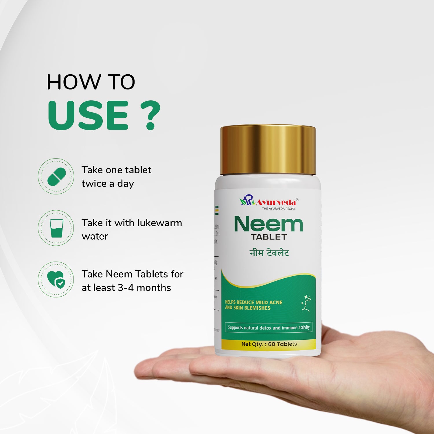 Neem Tablet- Herbal Blood Purifier And Skin Wellness