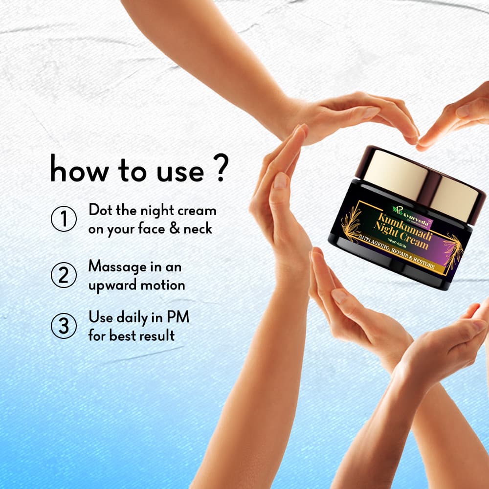 Kumkumadi Night Cream for Brighten Skin