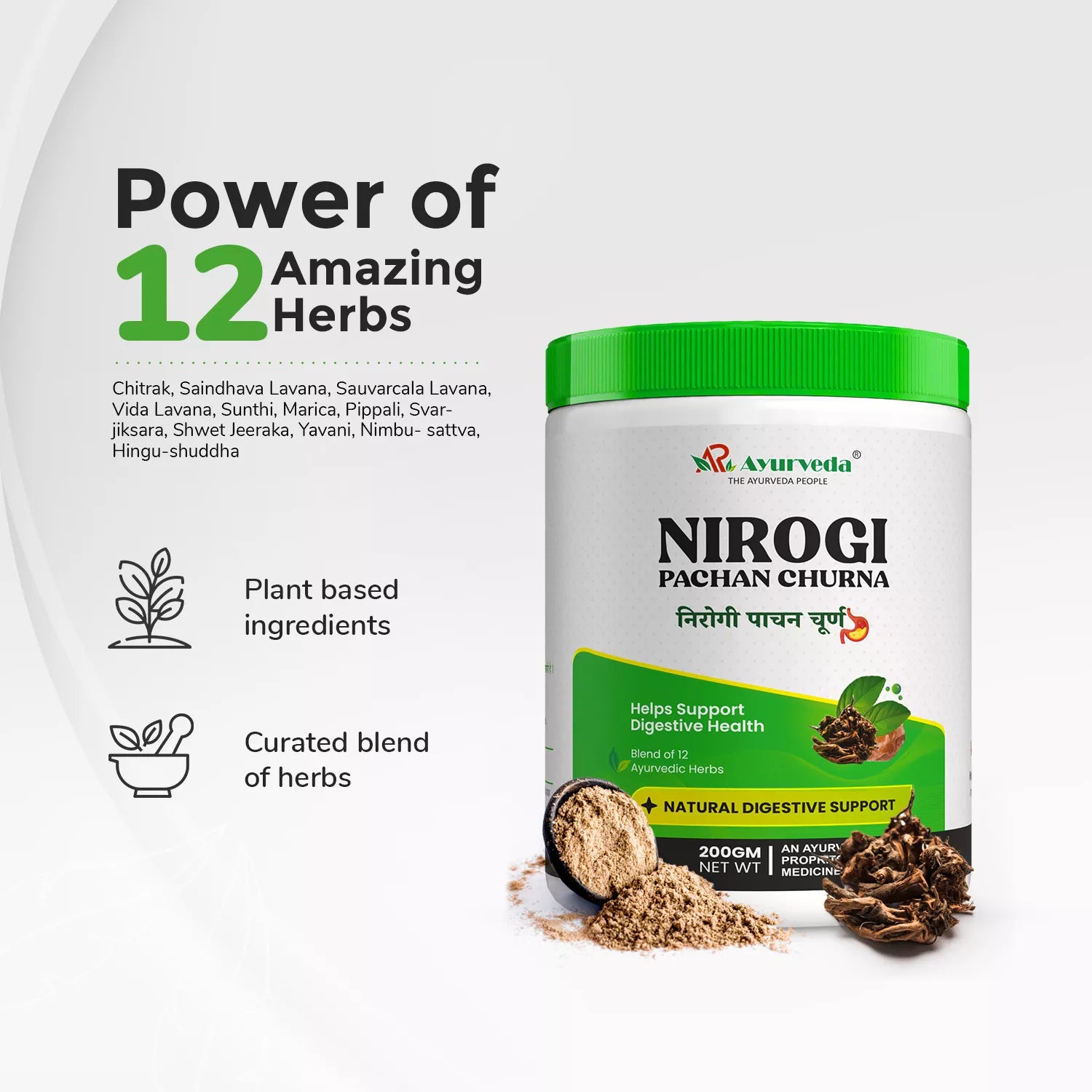 Nirogi Pachan Churna - Ayurvedic herbal powder