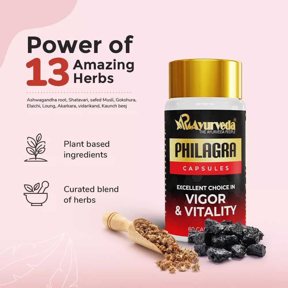 Philagra - Vigor and Vitality Capsule for Men | 60 Capsules