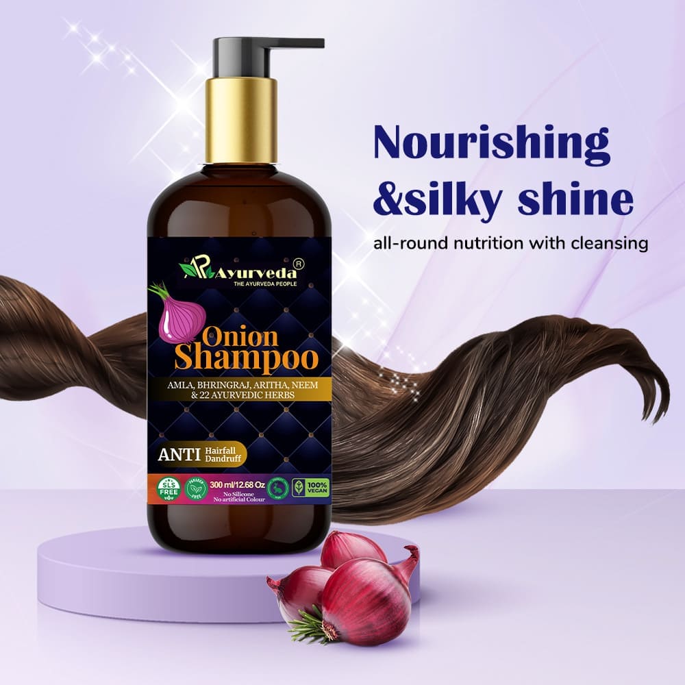 AR Ayurveda Onion Shampoo For Strong And Thick Hair