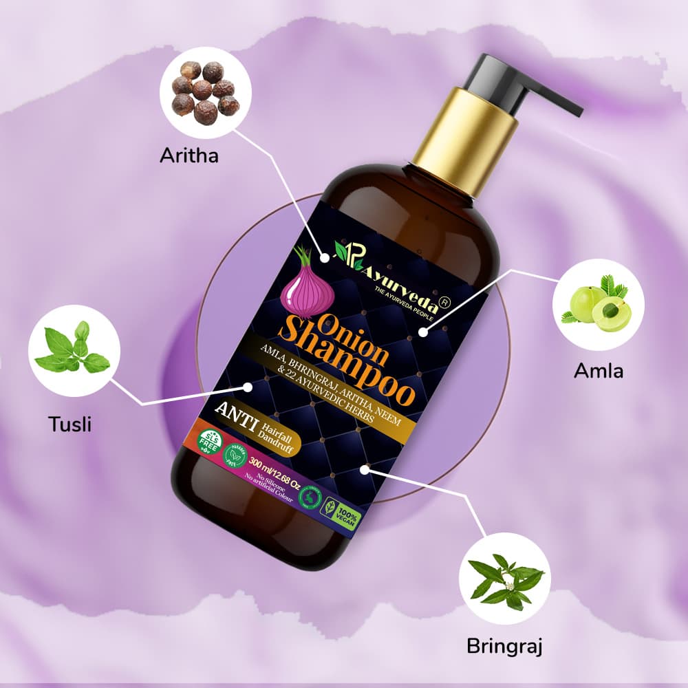 AR Ayurveda Onion Shampoo For Strong And Thick Hair