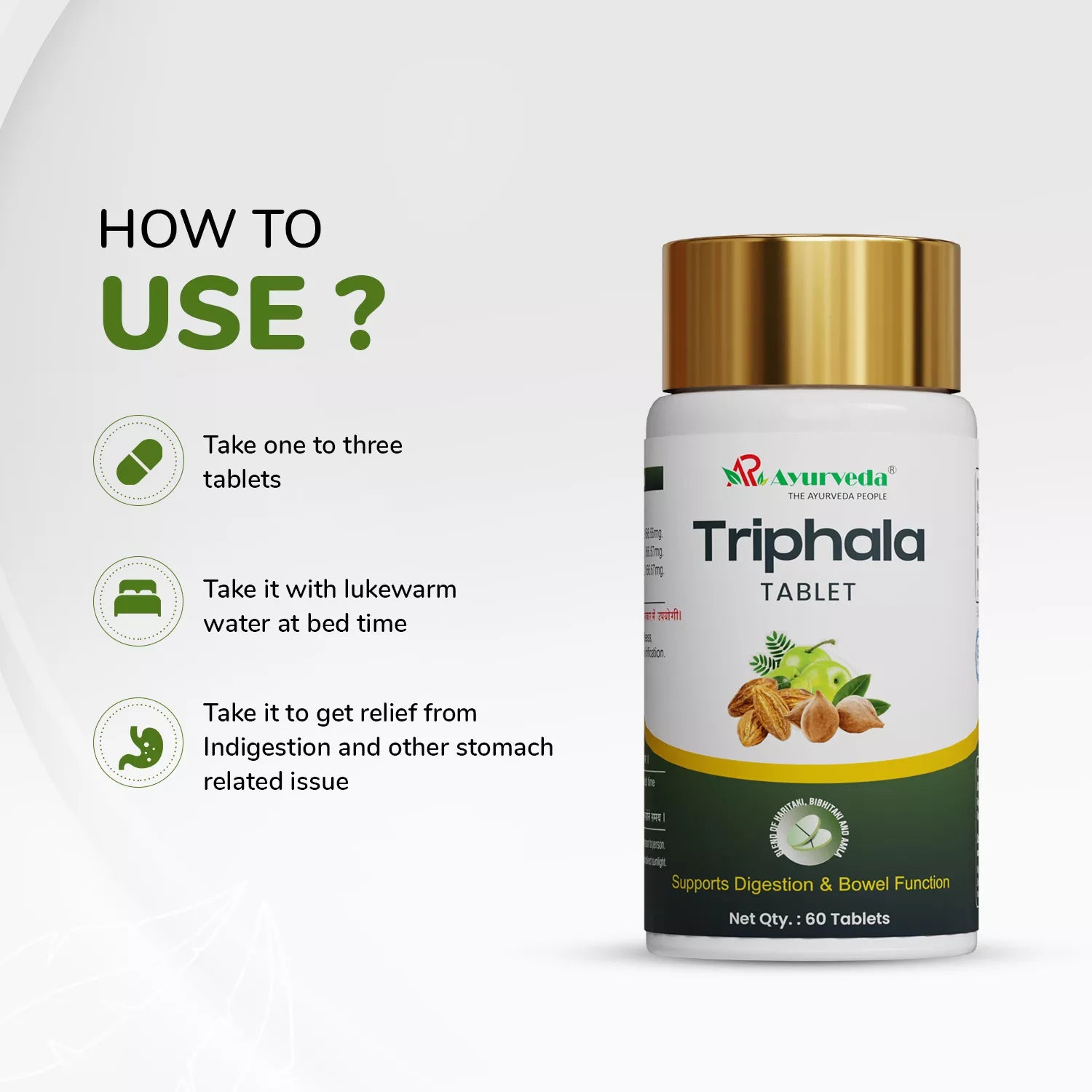 Triphala Tikadi- Get Relief From Stomach And Intestine Problems