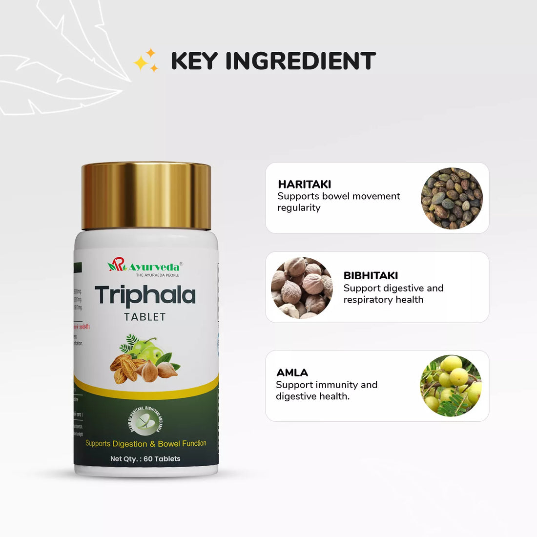 Triphala Tikadi- Get Relief From Stomach And Intestine Problems