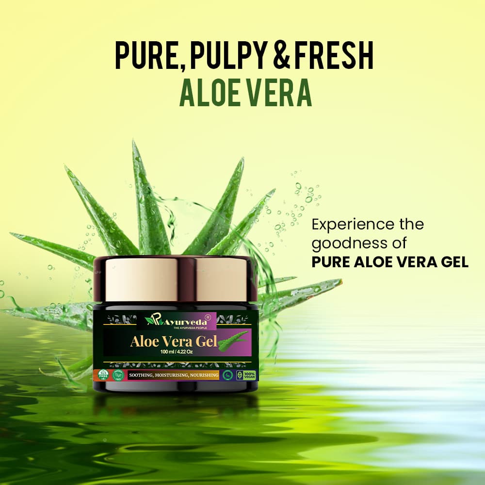 Ayurvedic Aloe Vera Gel for Skin & Hair