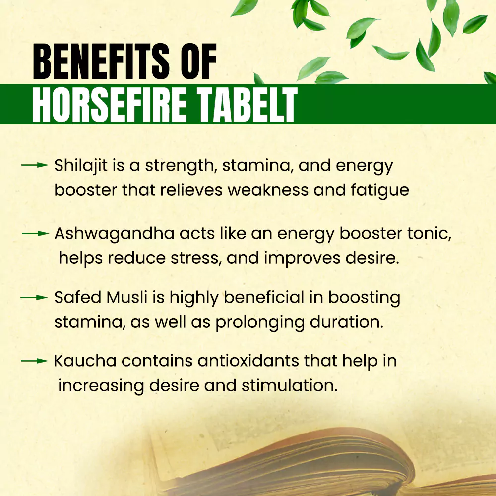 Horsefire Tablets- Ayurvedic Medicine for Improve Strength and Stamina