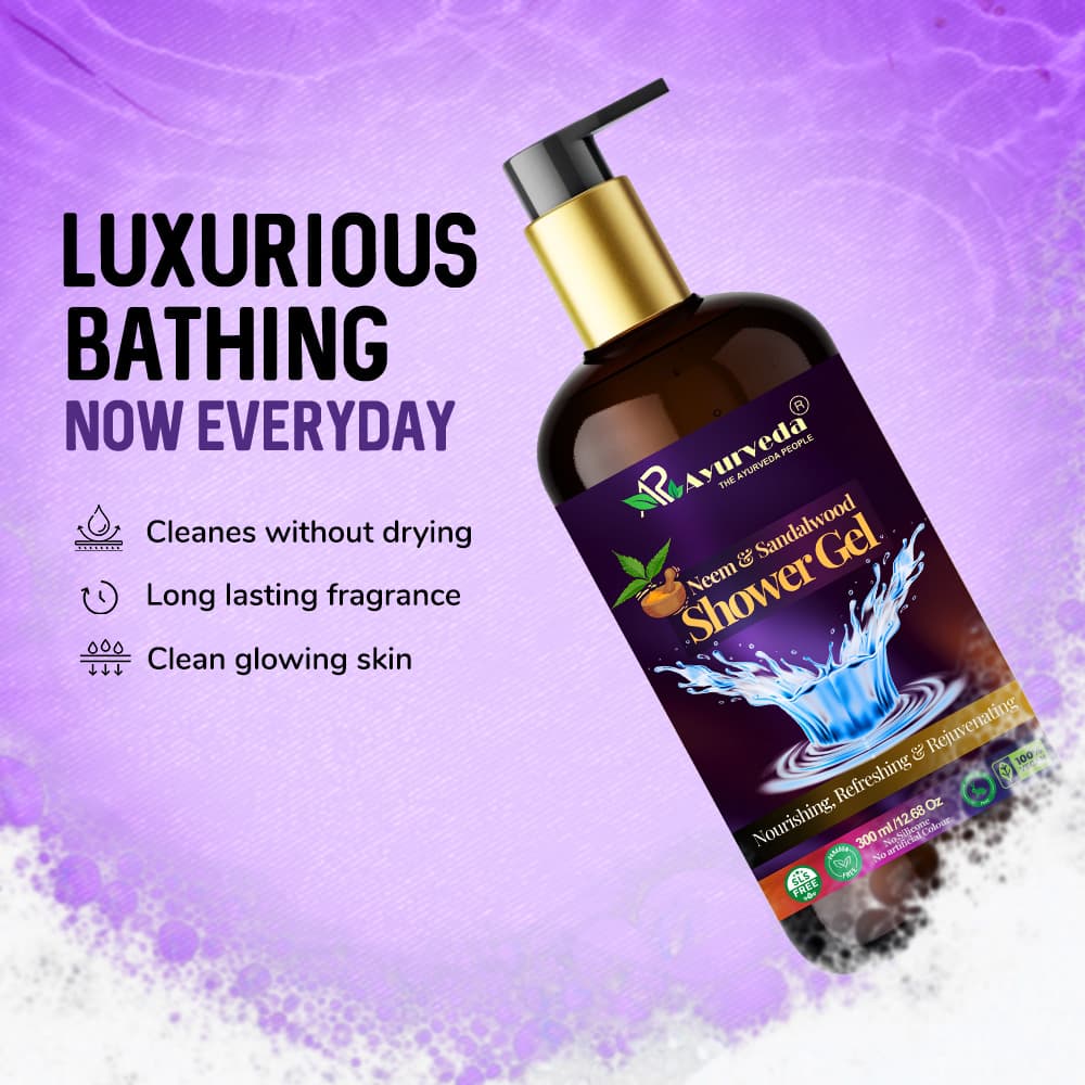 Neem & Sandalwood Shower Gel- A quality ayurvedic body wash