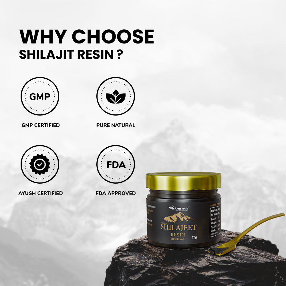 AR Ayurveda Shilajit Resin | Himalayan Origin Pure 20g