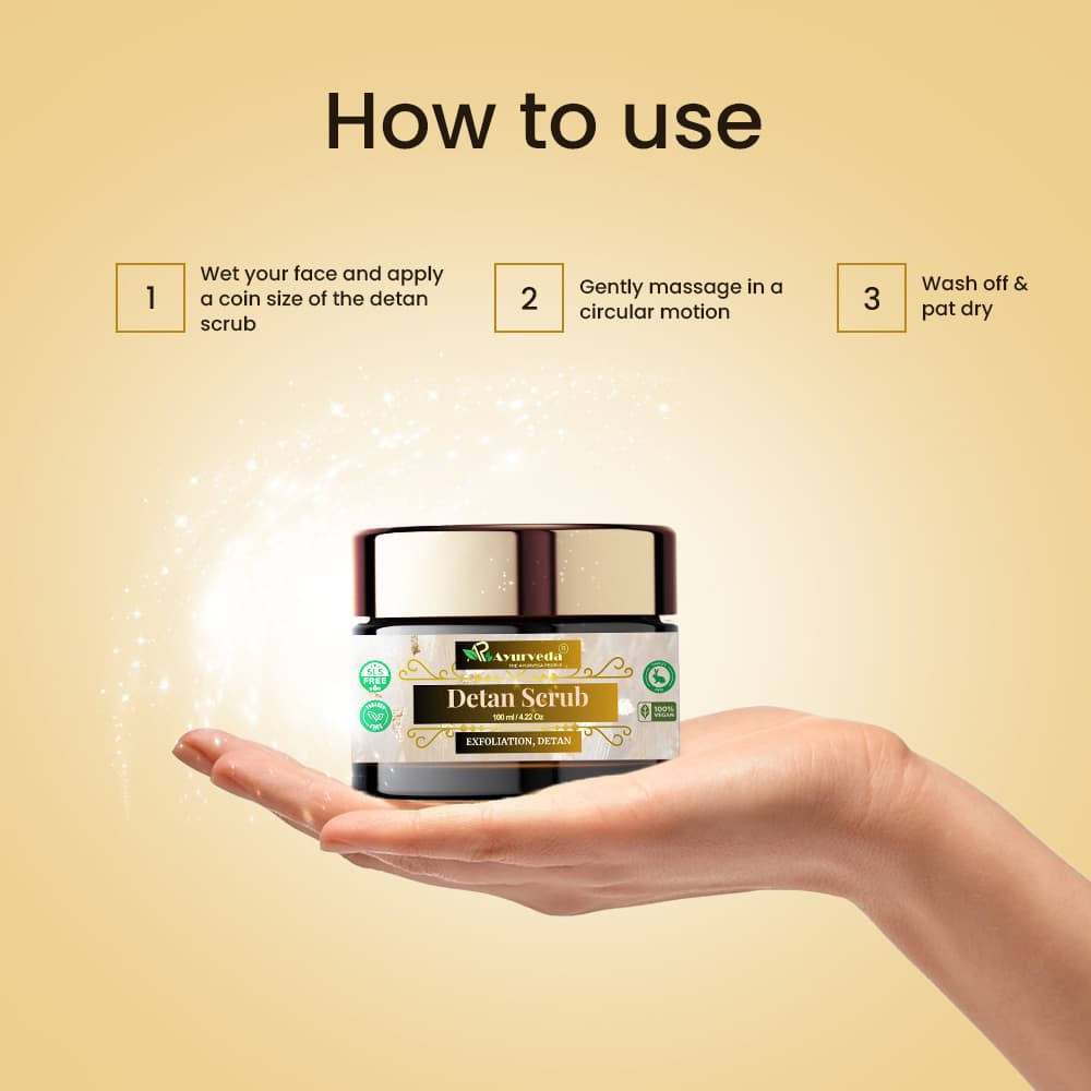 Detan Scrub- Quality ayurvedic glowing skin product